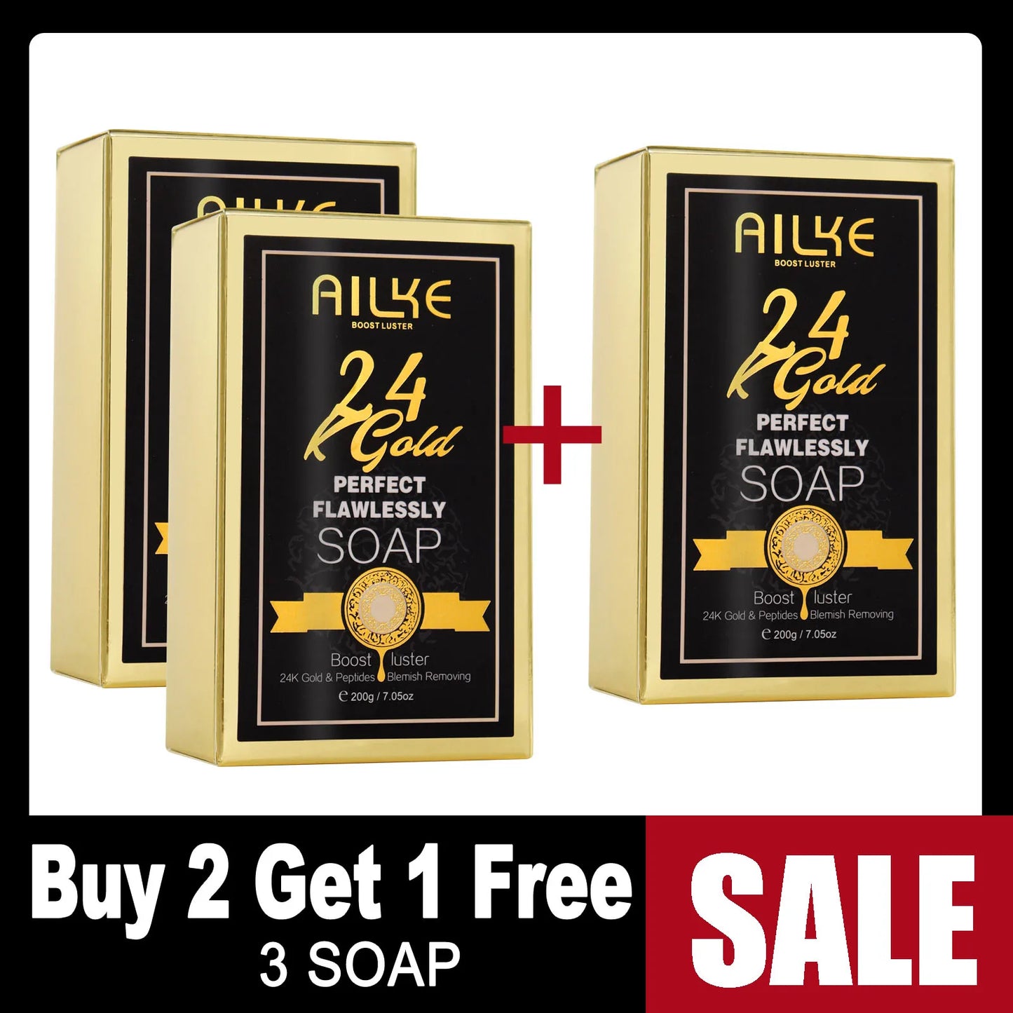 AILKE 24K Whitening Skin Set Cleanser For All Skin Types