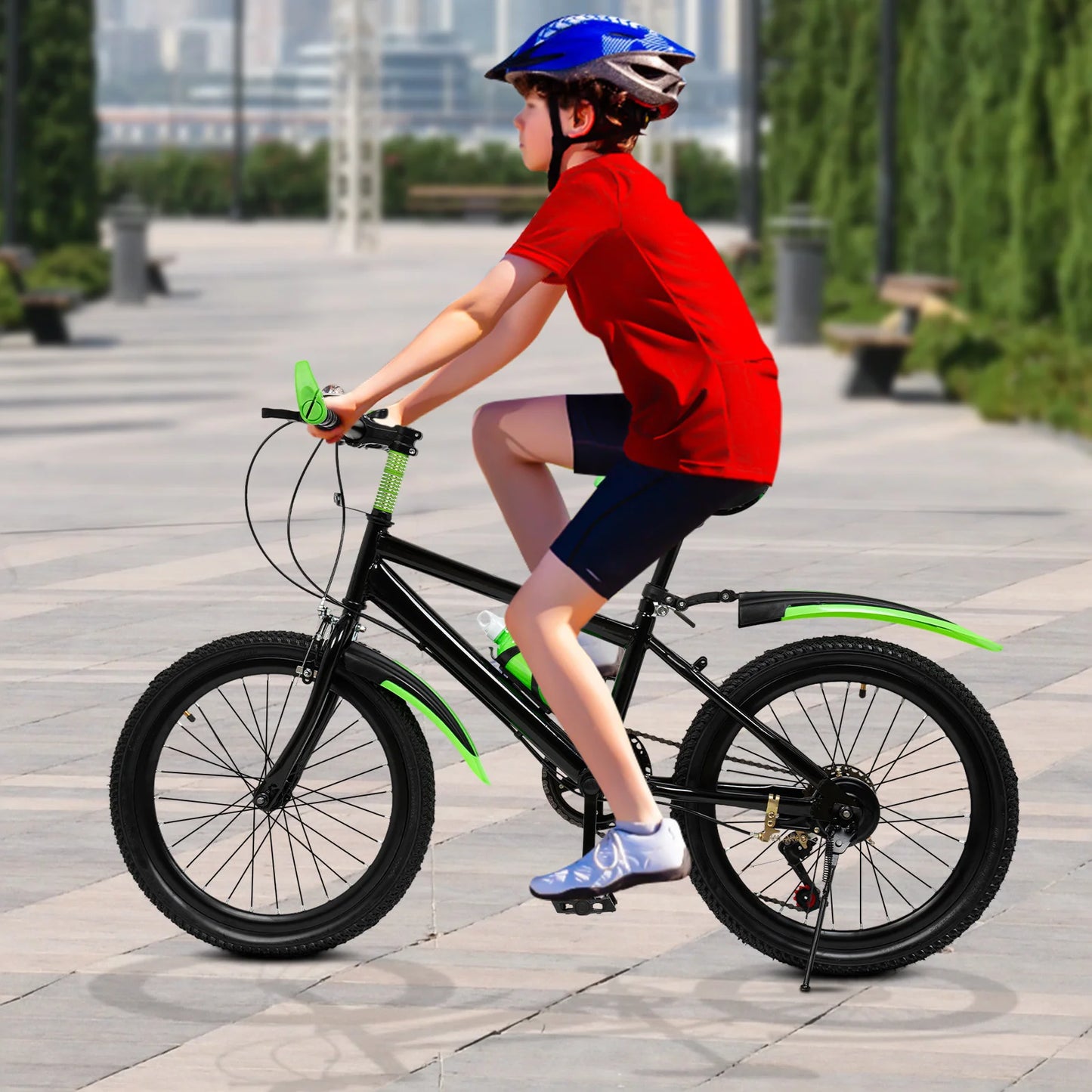 Unisex Kids Mountain Bike With Kettle Holder And Disc Brakes