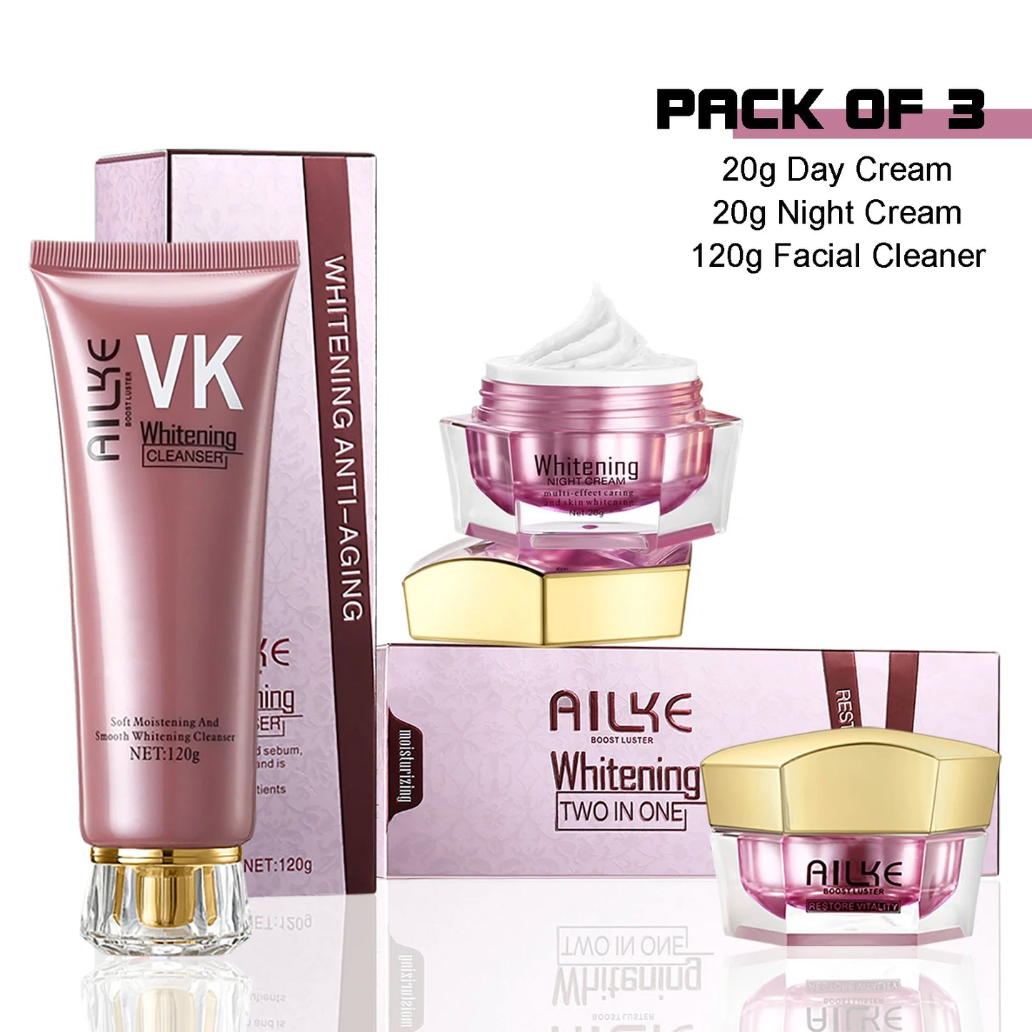 AILKE Whitening Face Cream With Sodium Hyaluronate