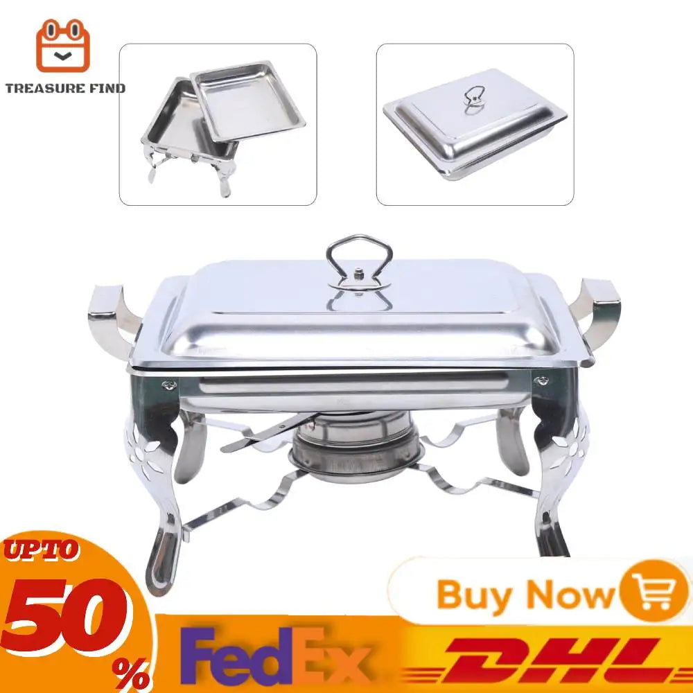 Hign-concerned Food Warmer Chafing Dish Stainless Steel Buffet Container