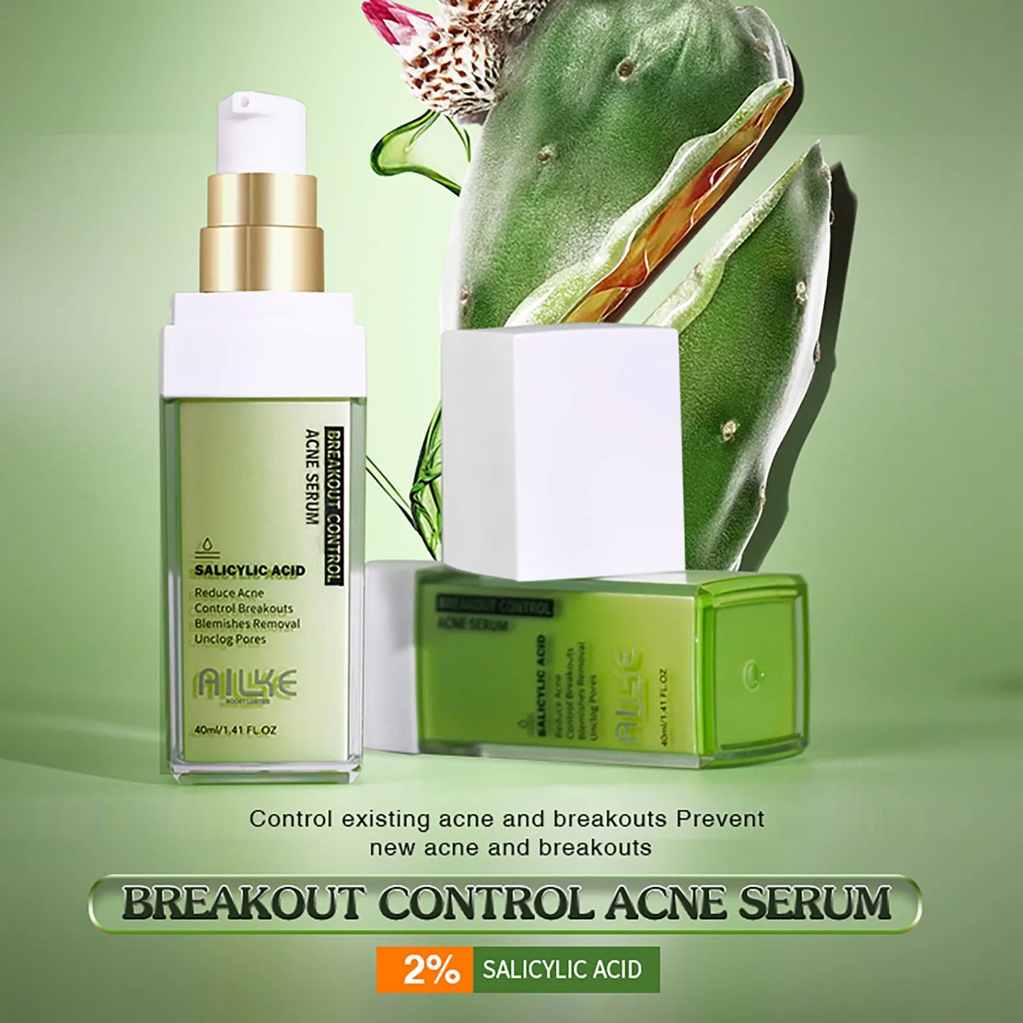 AILKE Organic Anti Acne Cleansing Set For All Skin Types