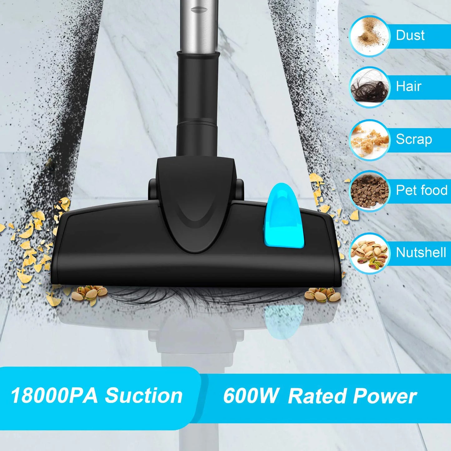 INSE I5 Corded Vacuum Cleaner 600W 18KPa For Pet Hair