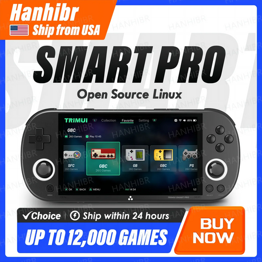 TRIMUIC Smart Pro Handheld Game Console Retro Portable Player