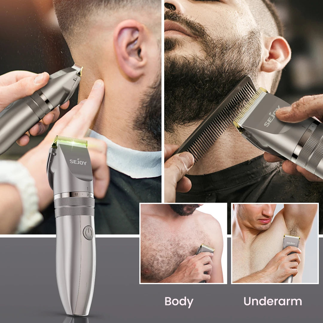SEJOY Electric Hair Trimmer for Men Cordless Rechargeable Shaver