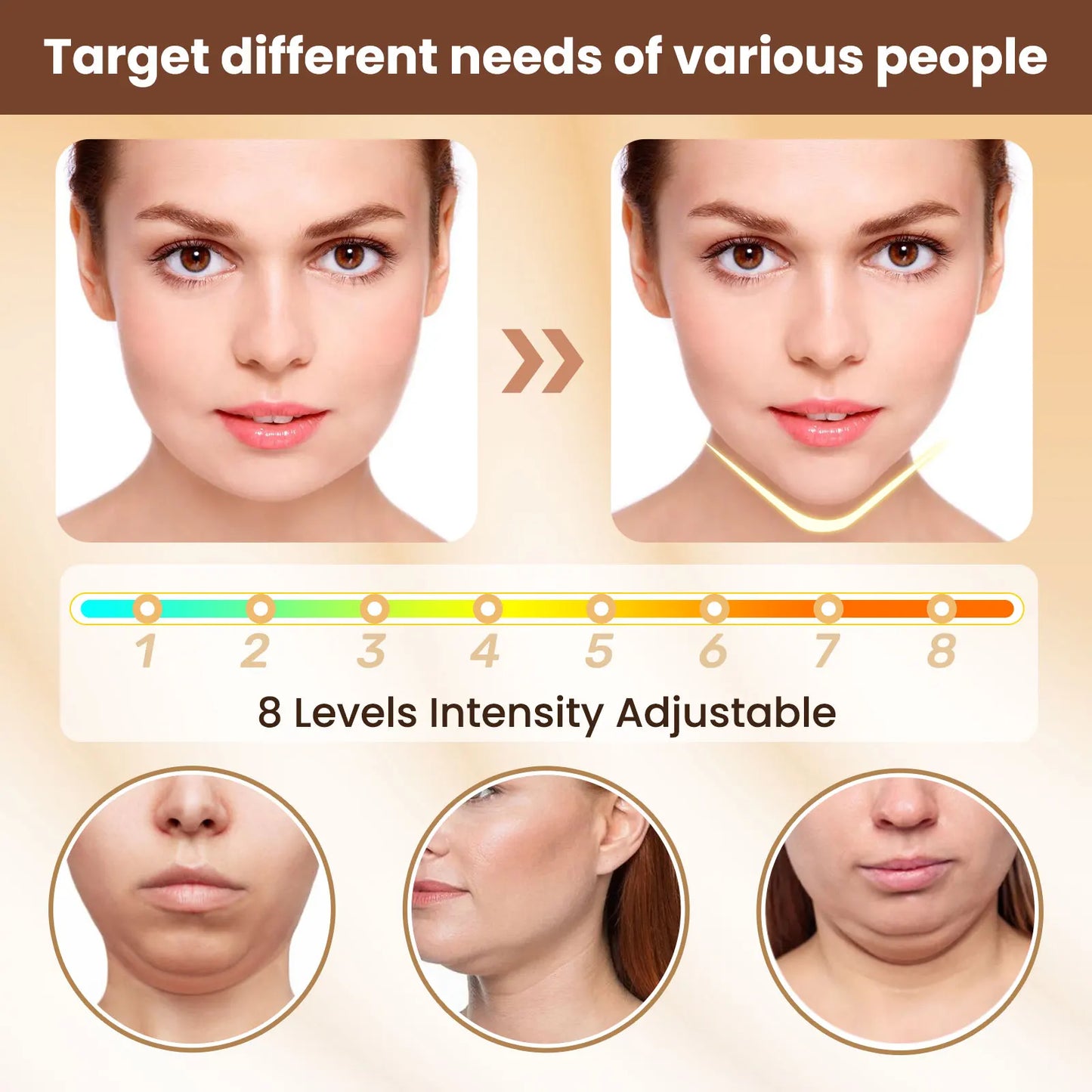 Hailicare Electric V Face Lifting Device With EMS 6 Modes