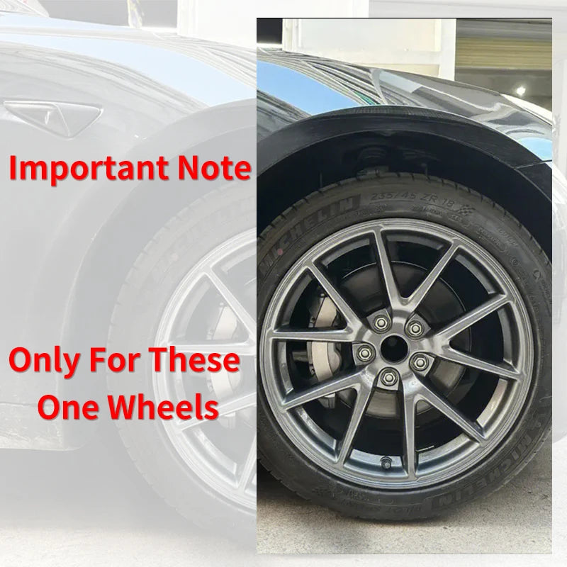 MOTENIO Tesla Model 3 Hubcaps Arachnid Wheel Covers 4 Piece
