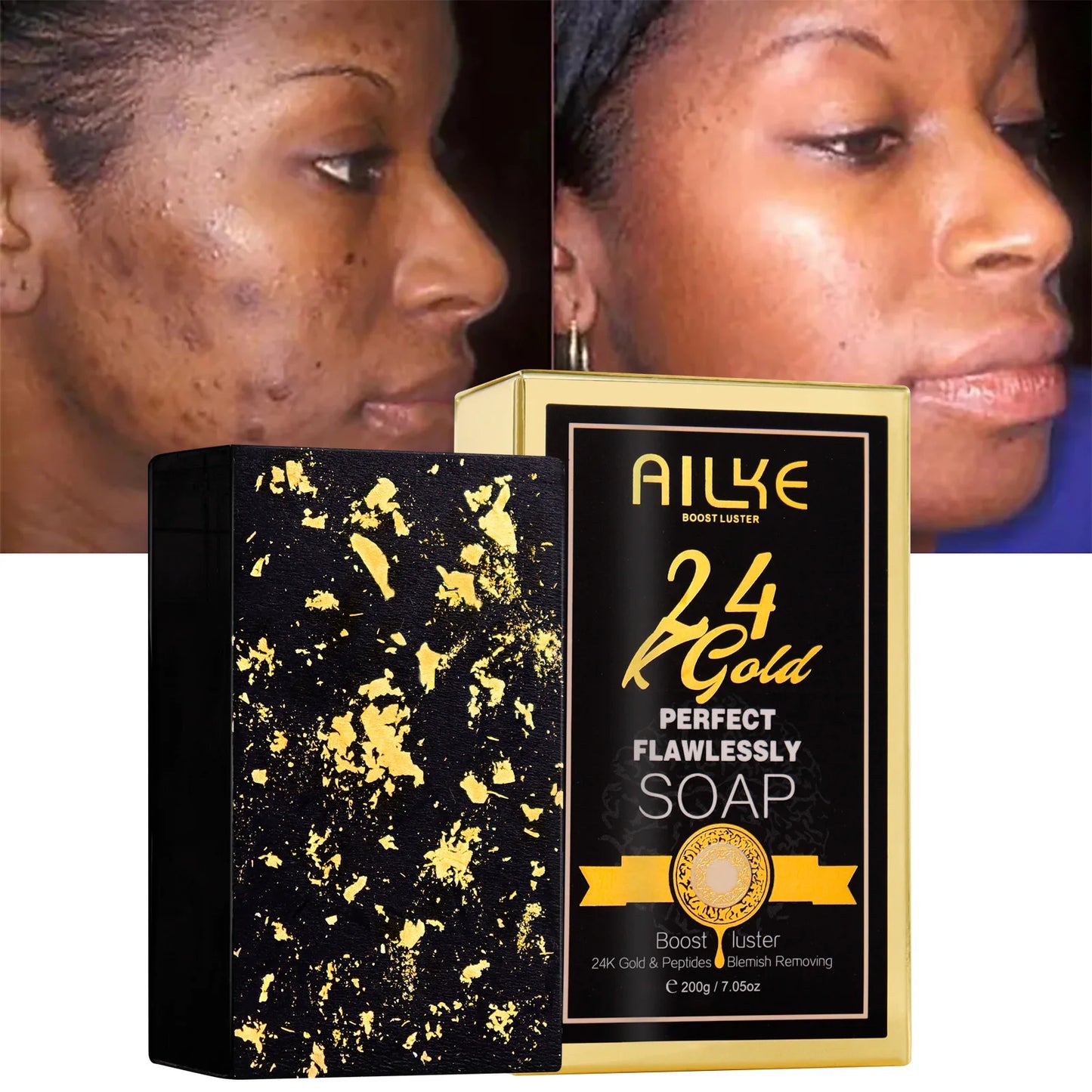 AILKE 24K Whitening Skin Set Cleanser For All Skin Types