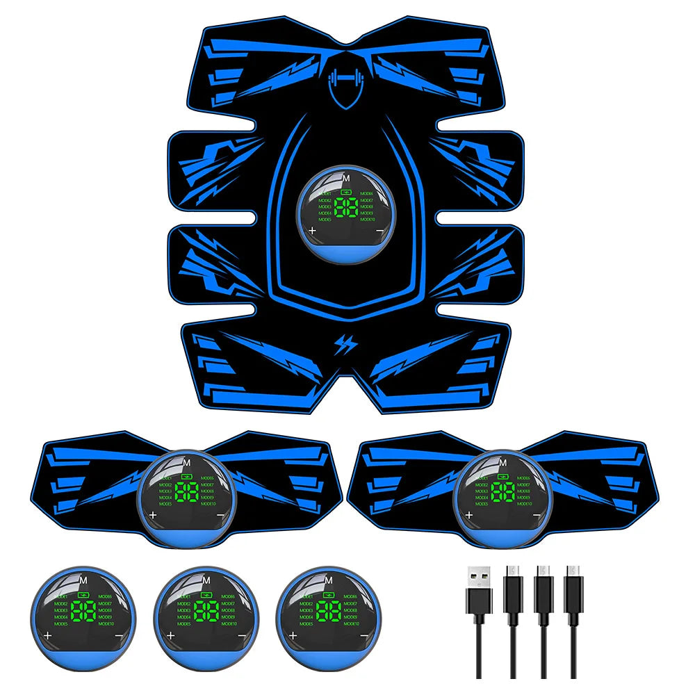 XMSJ EMS 8Pad Ab Trainer and Muscle Stimulator Vibration