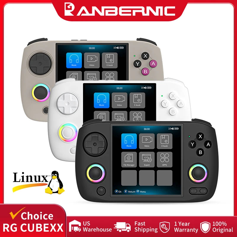 Anbernic RG CubeXX Handheld Console Linux H700 Quad Core