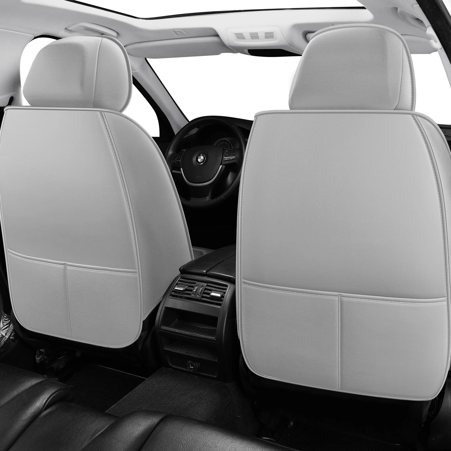 Car Seat Covers Hyundai Santa Elantra Sonata Kona Leather Waterproof