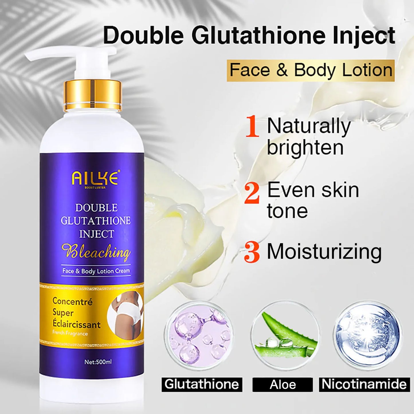 AILKE 5-In-1 Glutathione Skin Care Kit for Women Brightening