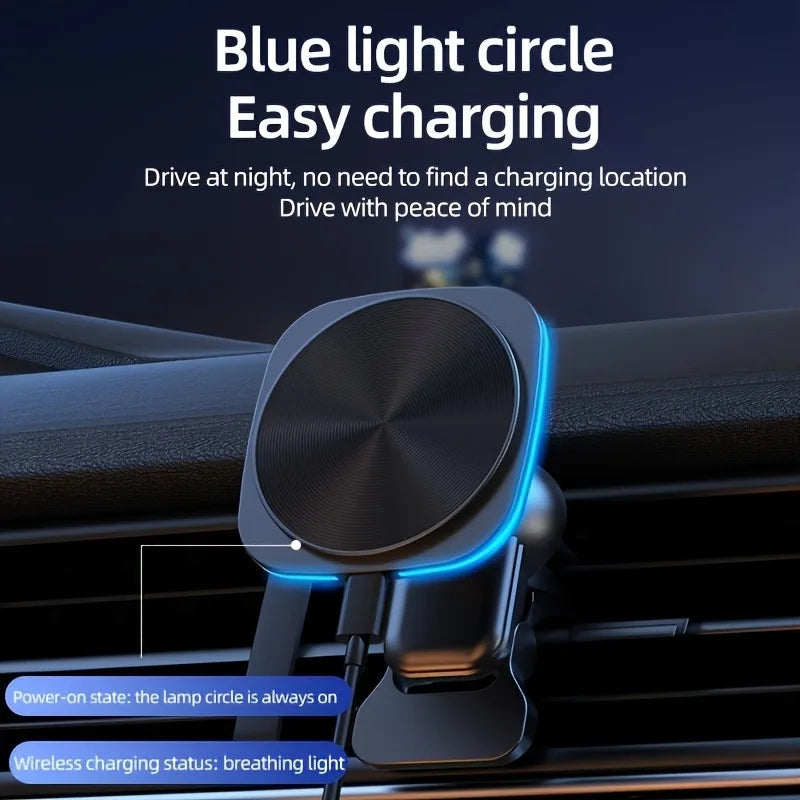 AUKYGGUS Car Magnetic Wireless Charger 15W Outlet Mount