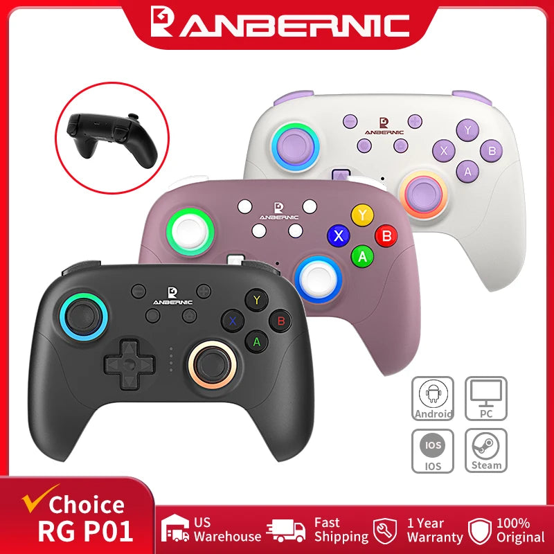 Anbernic RG P01 Retro Games Controller Wired Wireless Gamepad