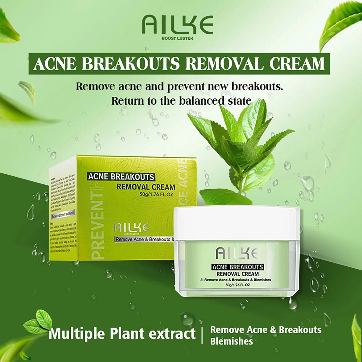 AILKE Organic Anti Acne Cleansing Set For All Skin Types