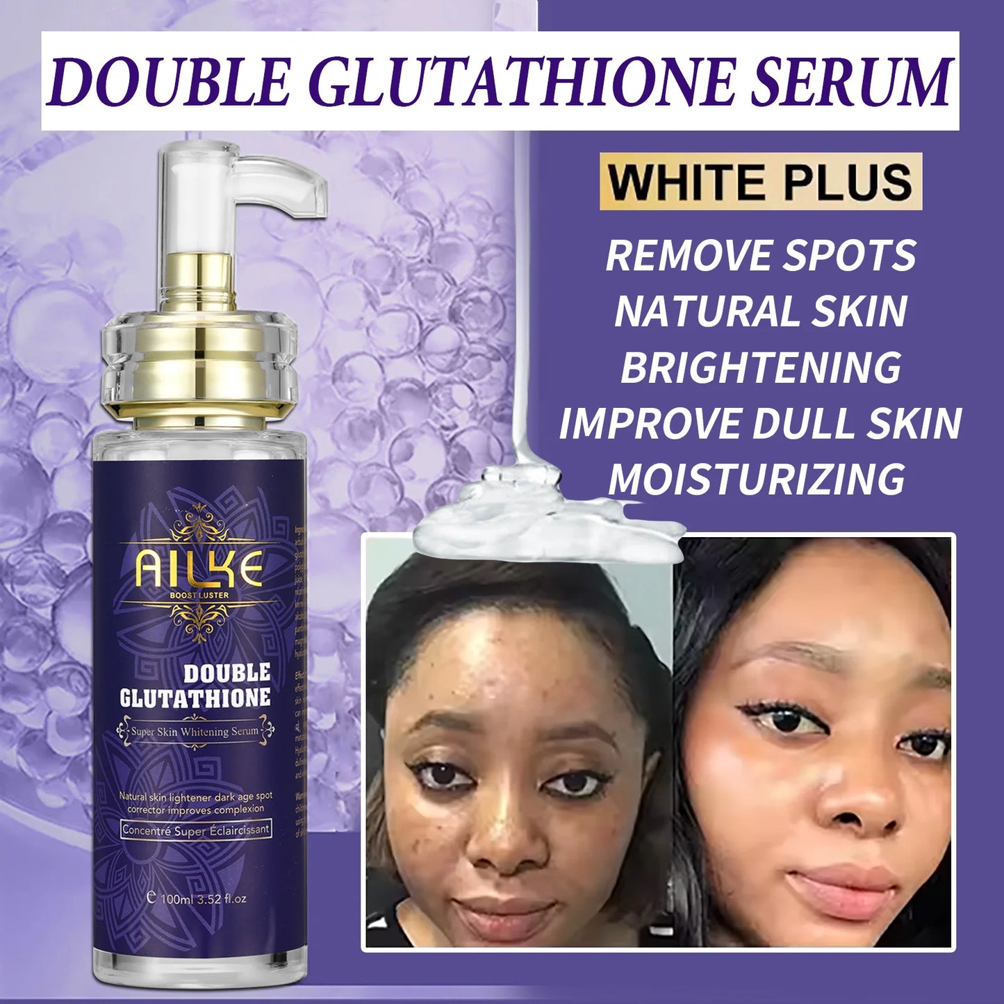AILKE 5-In-1 Glutathione Skin Care Kit for Women Brightening