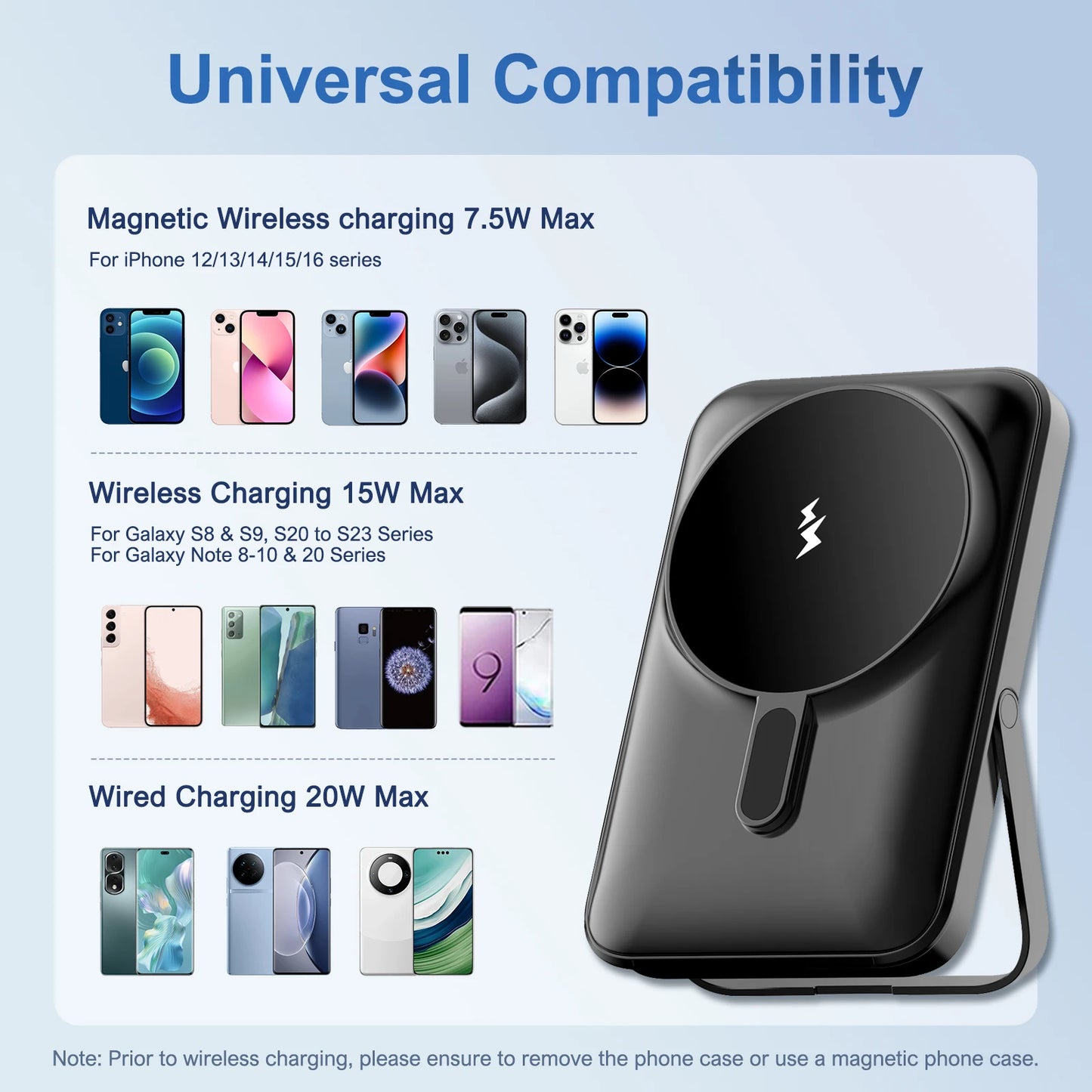 Magnetic Power Bank 10000mAh Wireless Charger 20W Fast Charging Portable External Battery For iPhone 15 14 13 12 Series