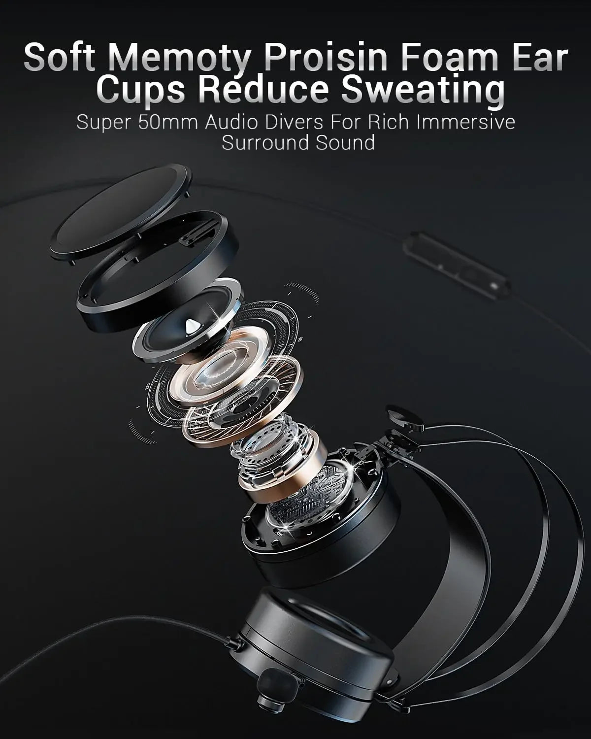 NUBWO N7 Stereo Gaming Headset With Noise Canceling Mic